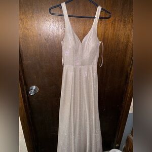 Elegant Cream Sleeveless Dress